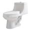 Anzzi Odin 1-piece 1.28 GPF Dual Flush Elongated Toilet in White T1-AZ056 - alternate 1